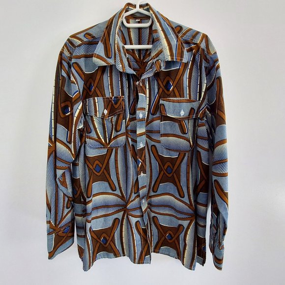 Unique Patterned Casual Men's Buttondown - Picture 1 of 3